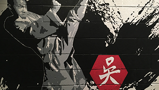 Wu Chow kung fu wall and logo
